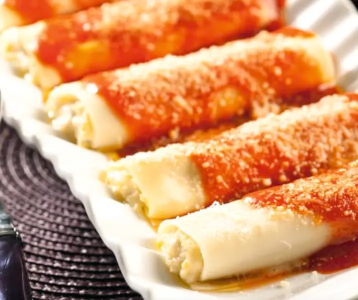 Canelones con verduras y queso mascarpone thermomix