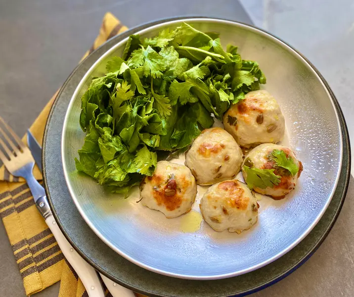 Croquetas de pavo con semillas de maravilla