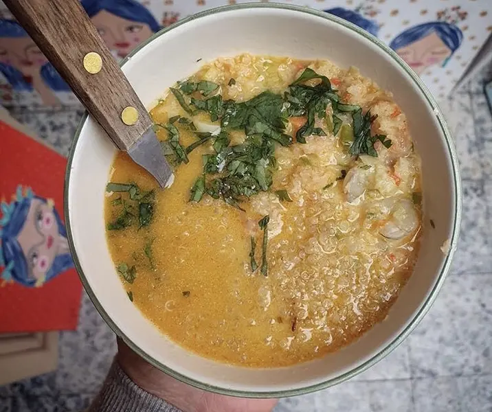 Curry fácil de camarones