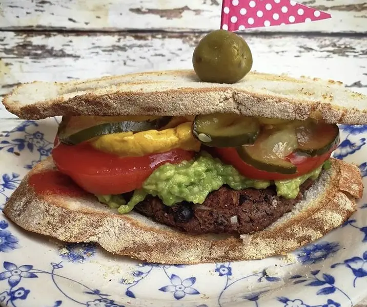 Hamburguesa de porotos negros