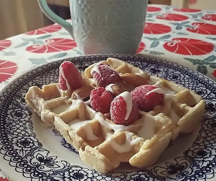 Waffles de avena