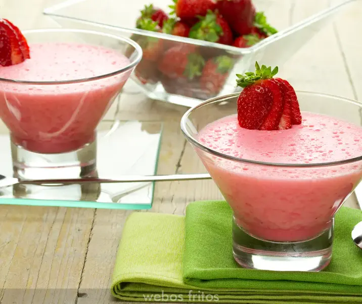 Bavarois de frutilla