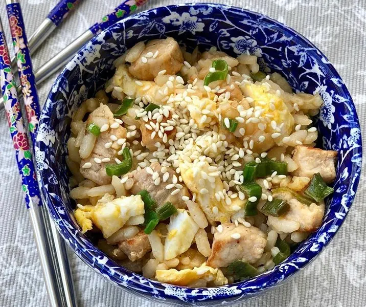 Arroz chaufán de cerdo