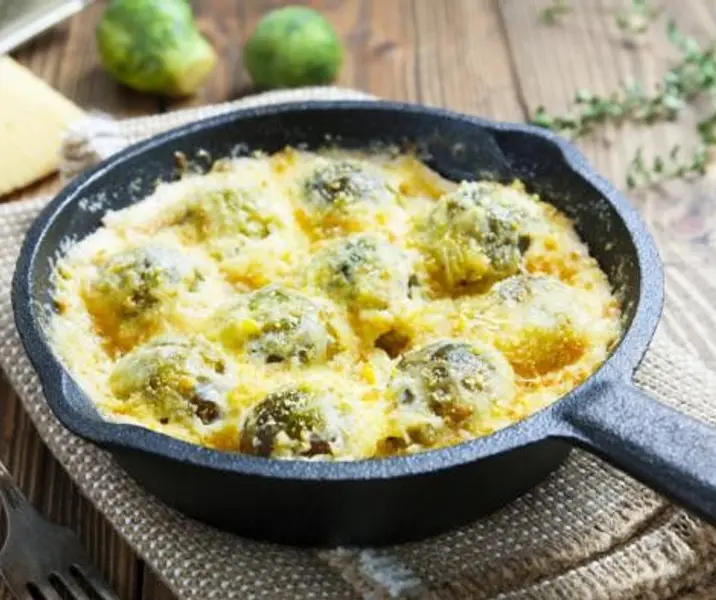 Gratín de repollitos de brusela