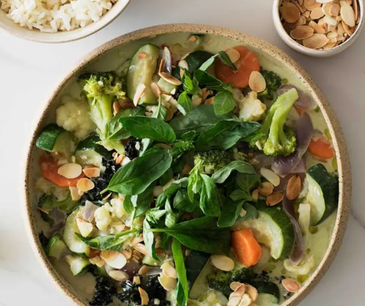 Curry verde con vegetales thermomix