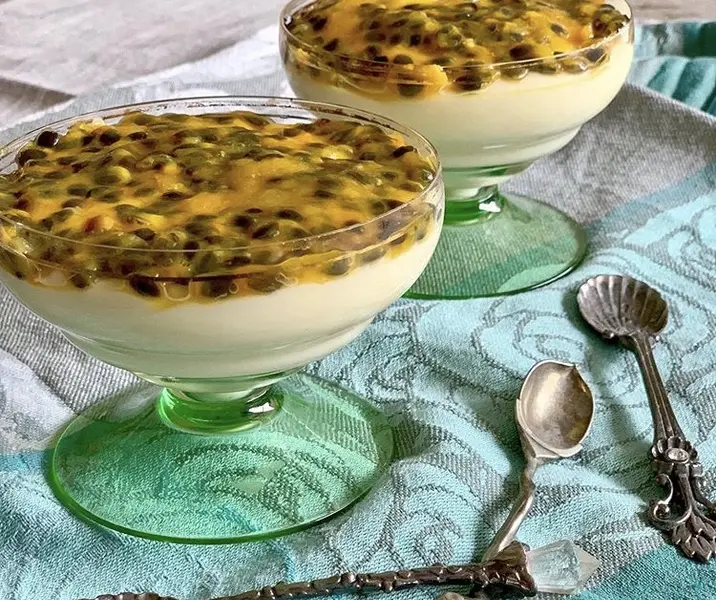 Postre acidito de maracuya en 5 ingredientes