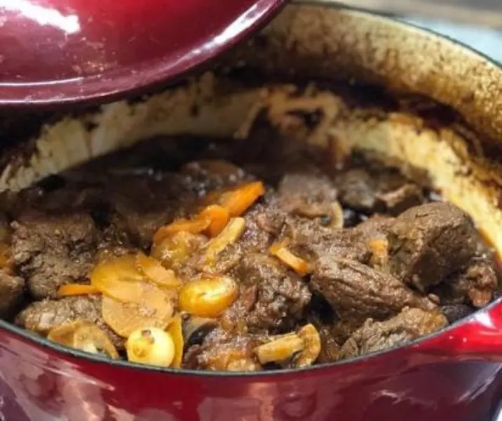 Boeuf bourguignon con choclo a la crema thermomix