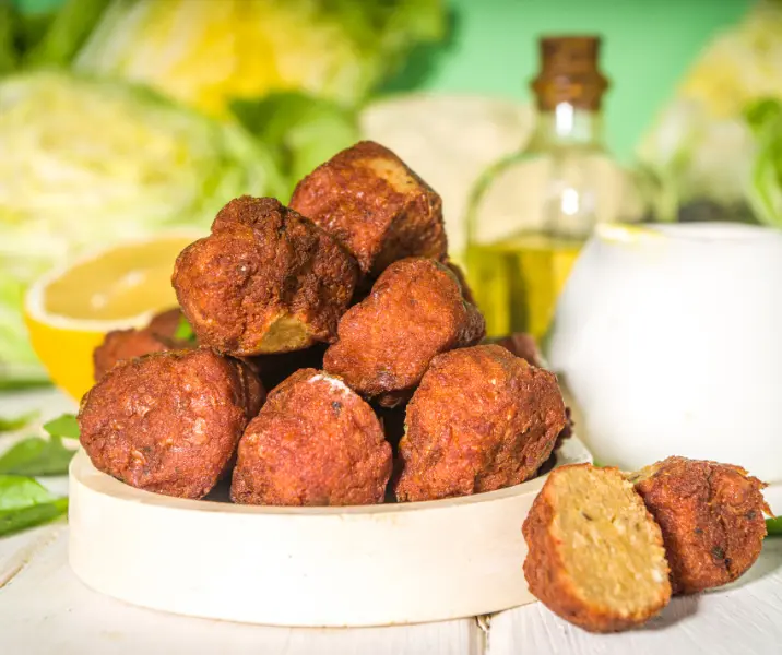 Falafel de arvejas y lentejas thermomix