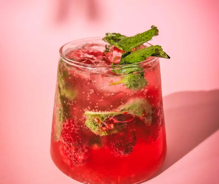 Mojito de frambuesa