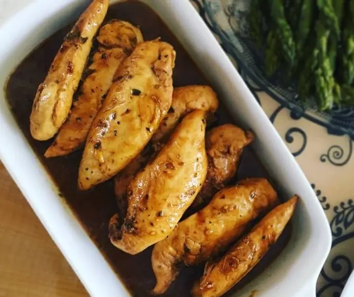 Pollo a la mostaza con arroz árabe