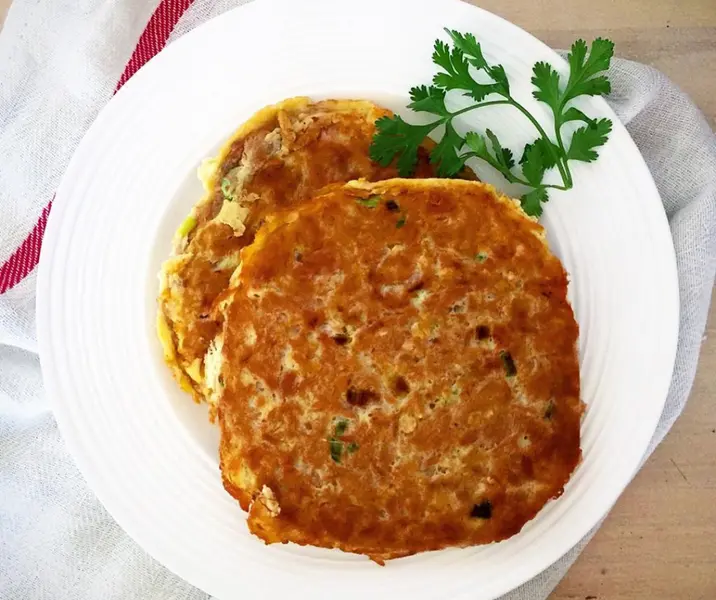 Tortilla de atún con arroz fácil