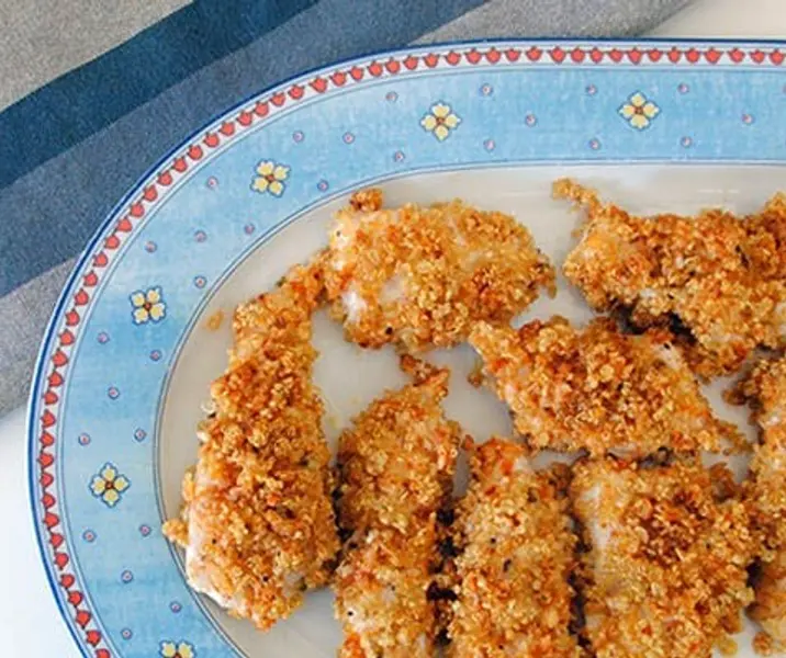 Pollo crispy con quínoa