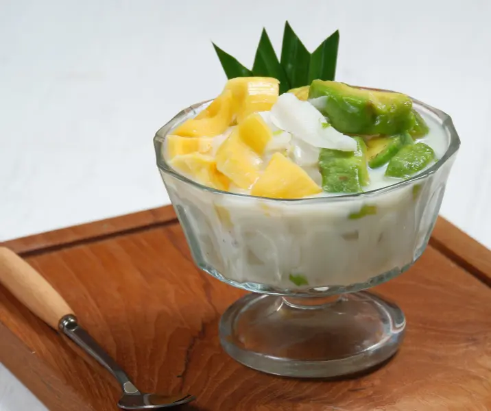 Frutas gratinadas con leche condensada