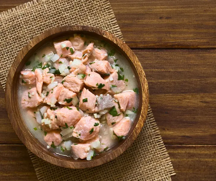 Ceviche de salmón