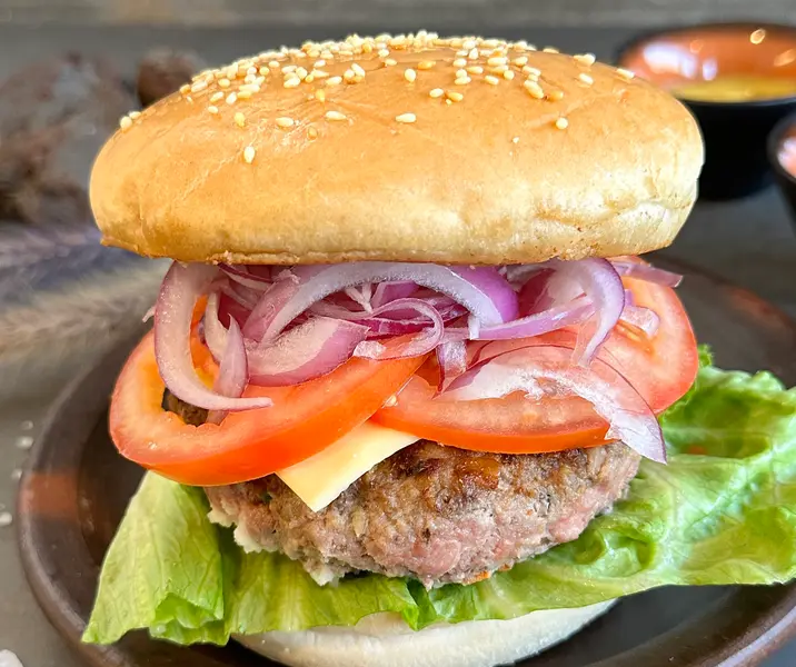 Hamburguesas caseras en pan