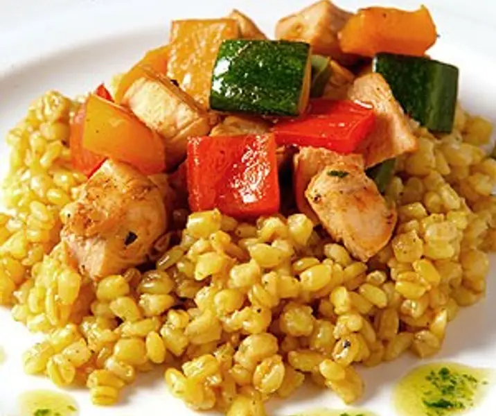 Gratín de mote y verduras fácil