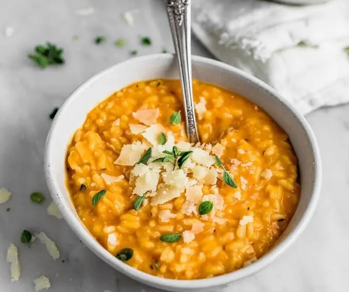 Risotto de mote con zapallo fácil