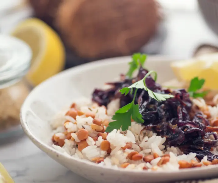 Lentejas con arroz
