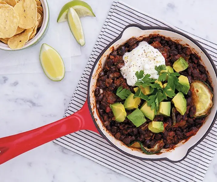 Chili de porotos negros