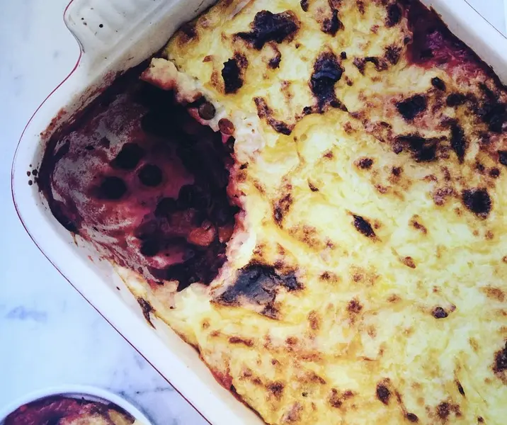 Pastel de papa vegetariano