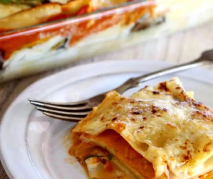 Lasaña de verduras asadas