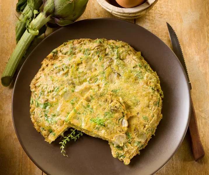Tortilla de alcachofas