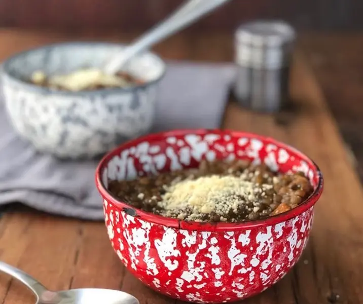 Lentejas con zapallo y zanahoria