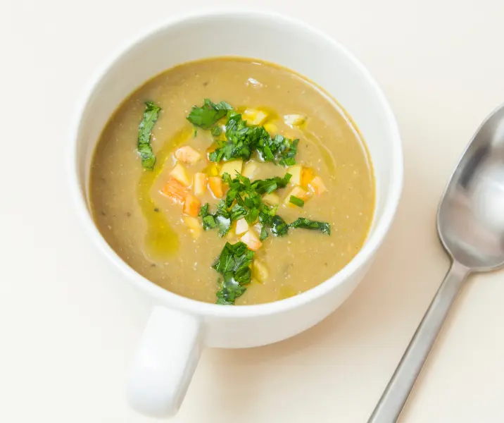 Papilla de legumbres - café