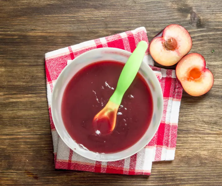 Postre papilla berries pera