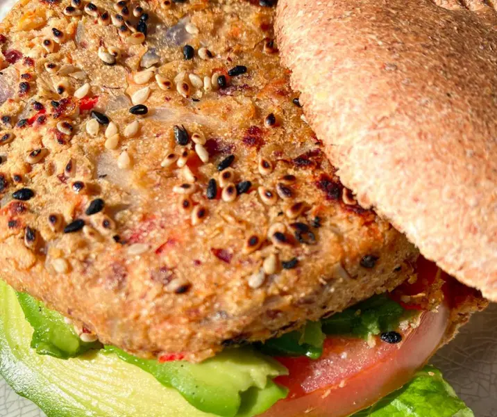 Hamburguesas de porotos en pan