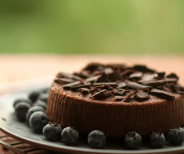 Queque choco arándanos
