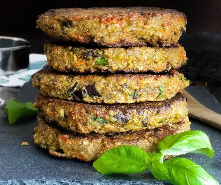Hamburguesas de berenjena