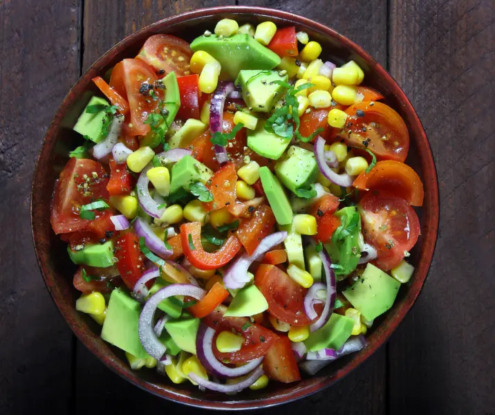 Ensalada choclo pimenton