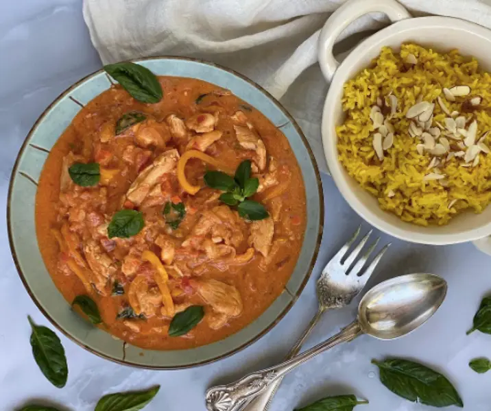 Curry thai fácil de pollo