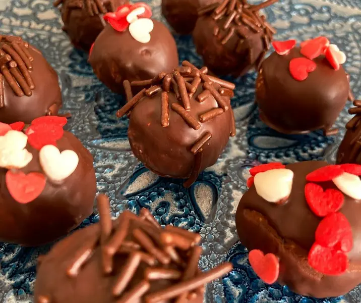 Trufas de porotos negros