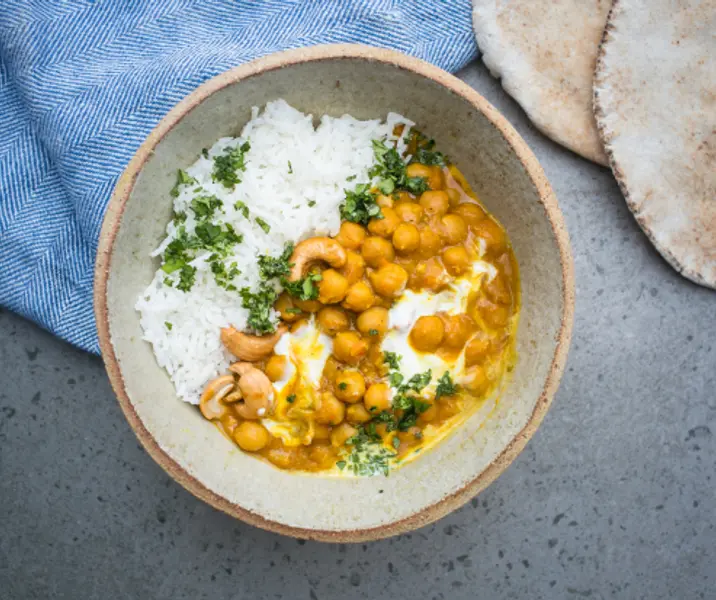 Curry de garbanzos