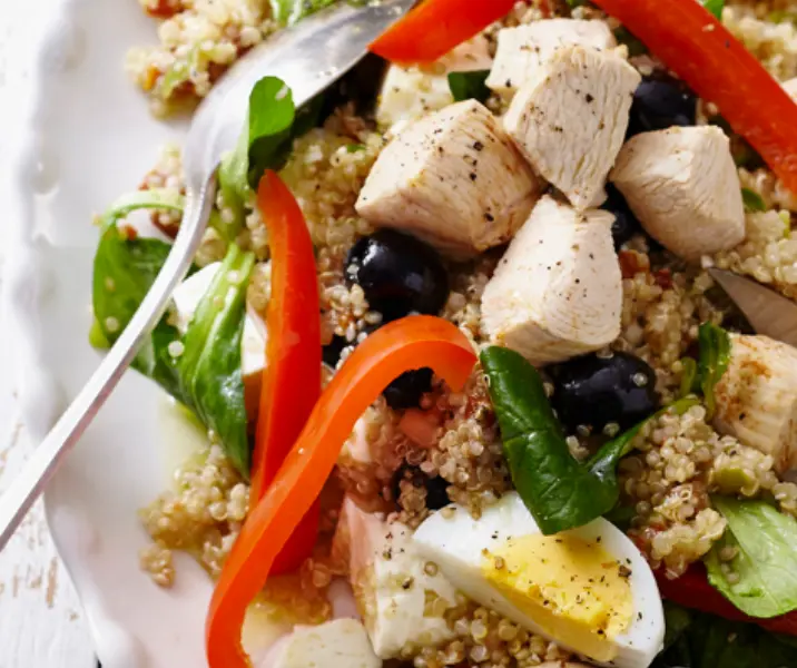 Ensalada de quínoa y queso feta thermomix