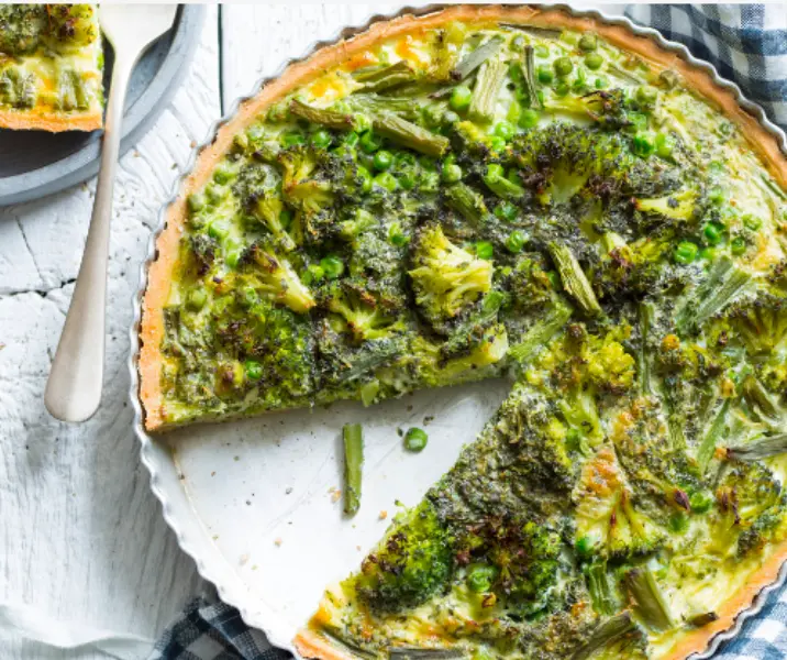 Quiche de brócoli con harina de quínoa thermomix