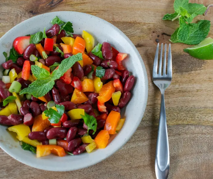 Ensalada de porotos rojos