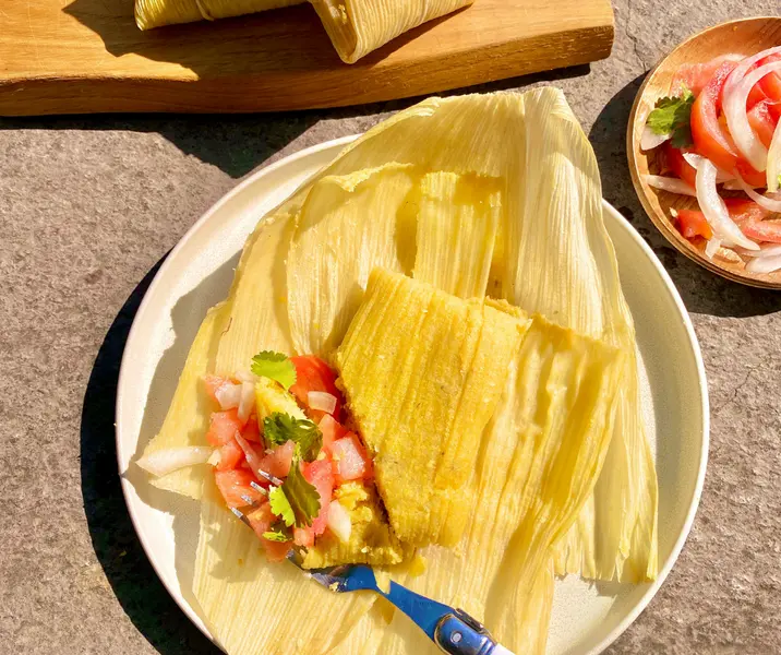 Humitas en olla inteligente