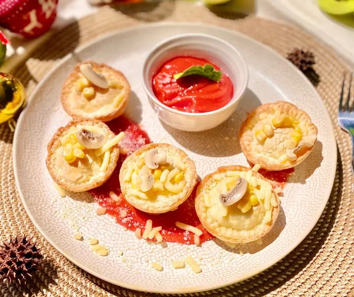 Mini pastelitos de champiñones y choclo