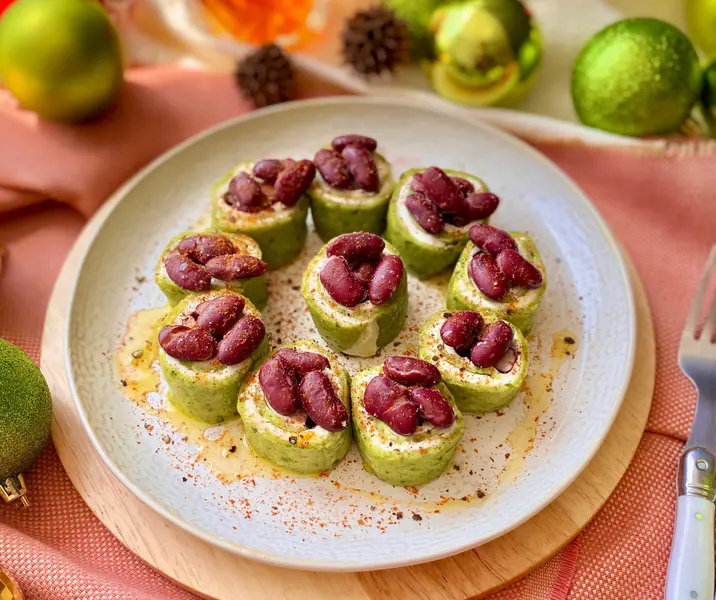 Brazo de reina con porotos rojos y espinaca