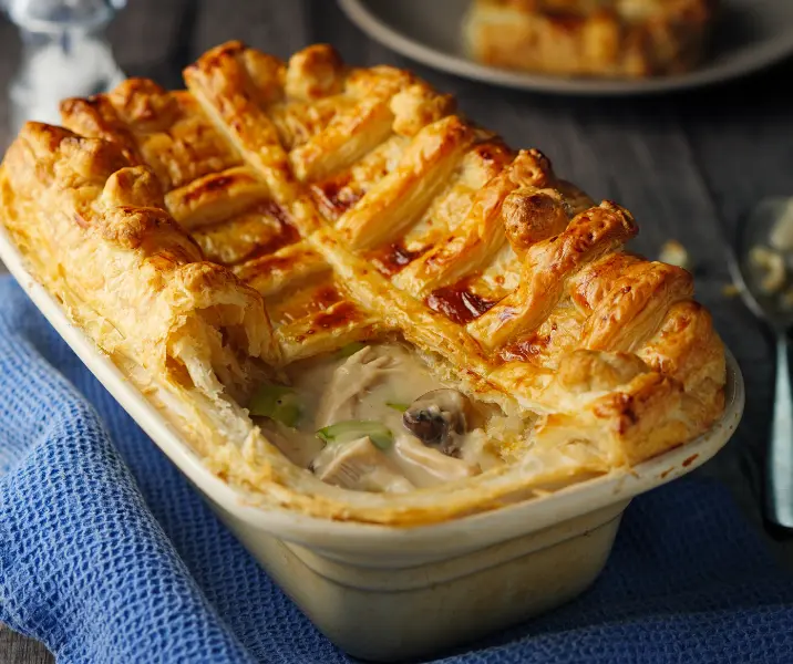 Pastel de champiñones vegan