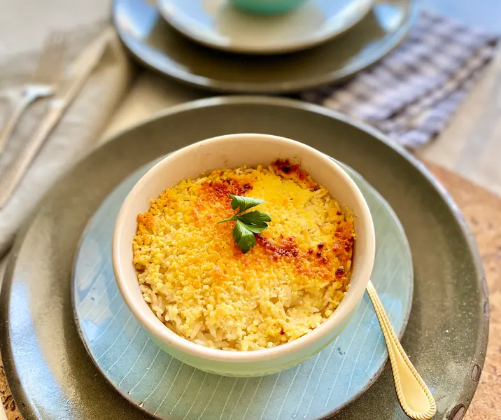 Pastel de arroz con pavo