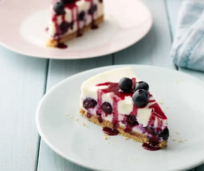 Cheesecake de arándanos con mora thermomix