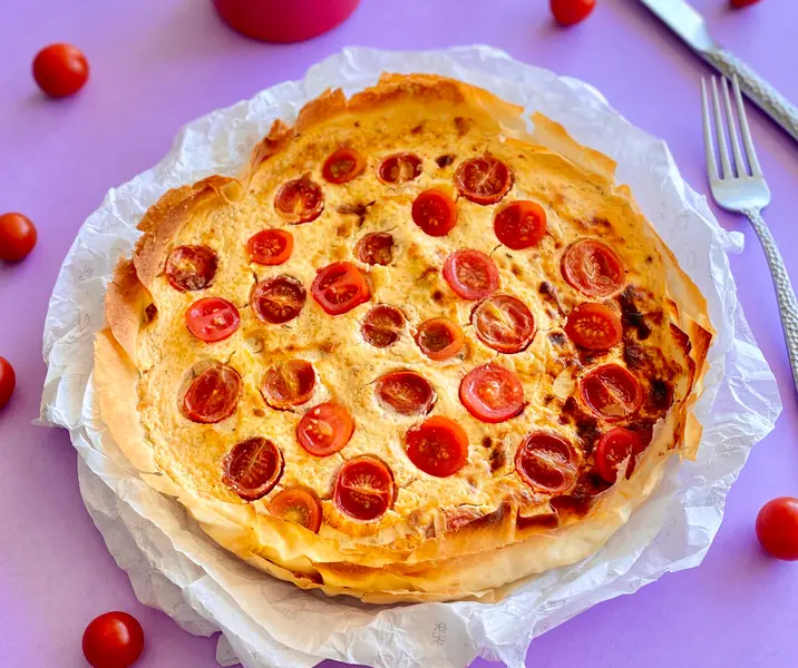 Tarta de yogurt y queso de cabra sin lactosa