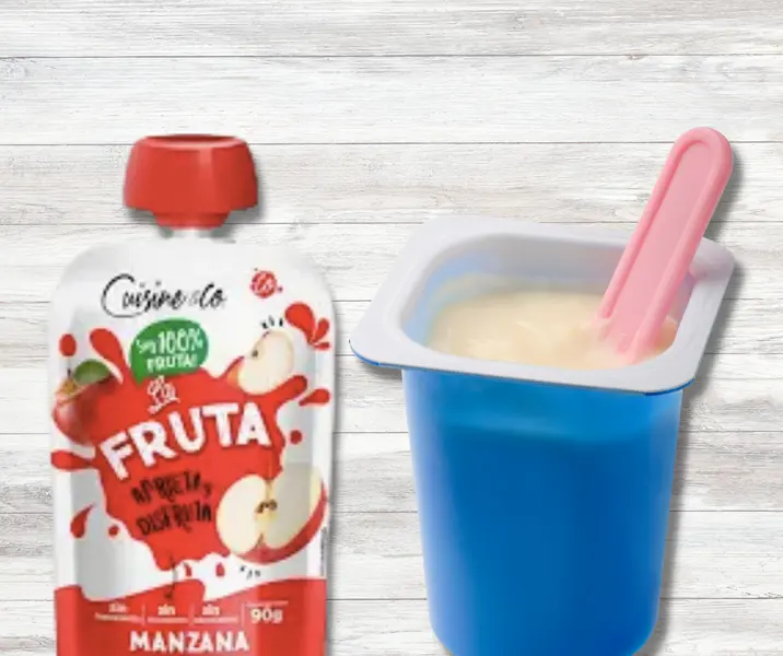 Yogurt + compota de fruta maría ayuda