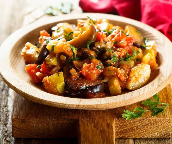 Estofado de verduras vegano