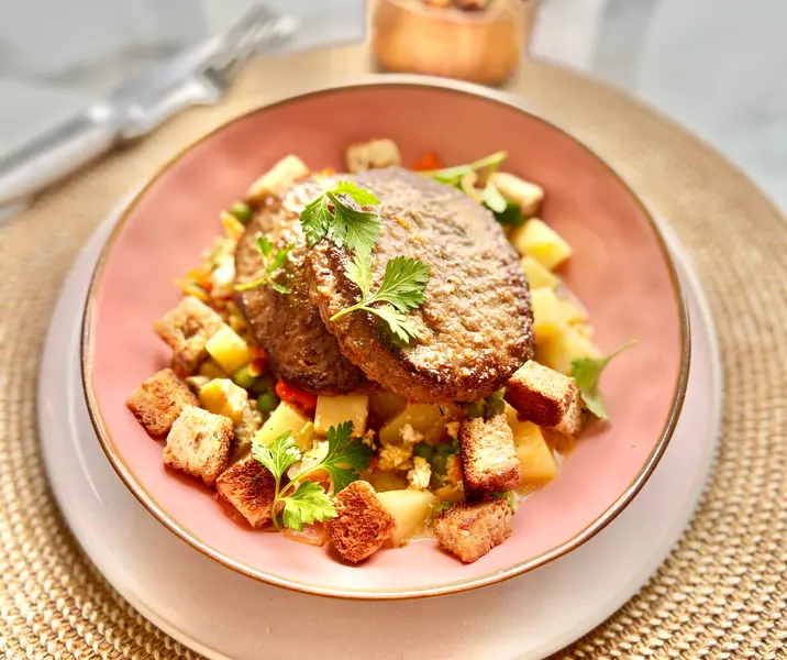 Fricasé de hamburguesa