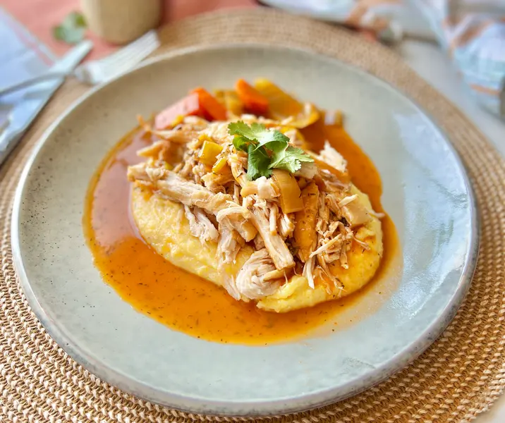 Malaya a la cacerola con polenta